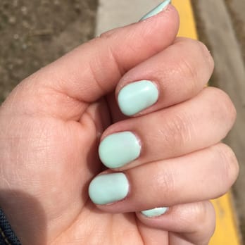Revamp Nails - Round no chip in OPI "This Cost Me a Mint". Nail tech: Thi. - Nail Salons Near Me - Chicago, Illinois