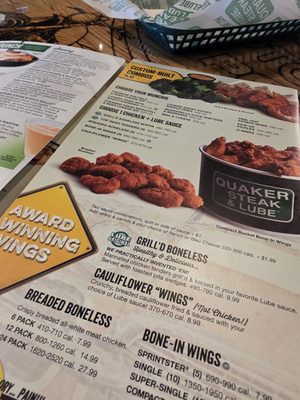 Menu photo 2 Quaker Steak & Lube Triadelphia, WV Menu photo 2 Quaker Steak & Lube Triadelphia, WV