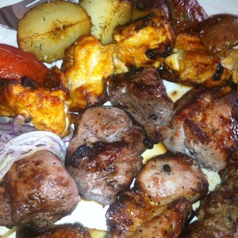 Suliko Restaurant - Mixed grill shish kebabs @ Suliko - Russian Near Me - Concord, Ontario