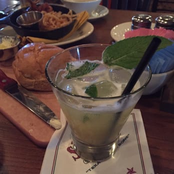 Saltgrass Steak House - The Kentucky Smash is outstanding. Bulleit bourbon, Liber & Co. Fiery Ginger Syrup, sweet and sour, and mint. - Steakhouses Near Me - Lubbock, Texas Saltgrass Steak House - The Kentucky Smash is outstanding. Bulleit bourbon, Liber & Co. Fiery Ginger Syrup, sweet and sour, and mint. - Steakhouses Near Me - Lubbock, Texas