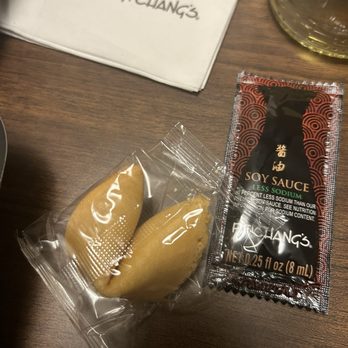 P.F. Chang's - Soy sauce, napkin and fortune cookie - Chinese Near Me - San Diego, California P.F. Chang's - Soy sauce, napkin and fortune cookie - Chinese Near Me - San Diego, California