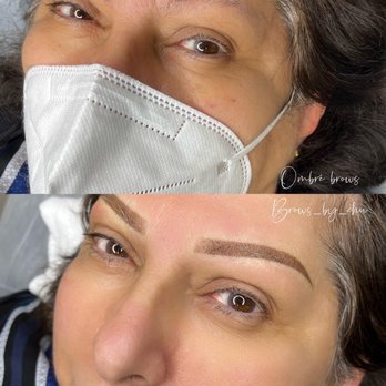 Brows By Chu - Before& after Ombré powder brows - Eyebrow Services Near Me - Mountain View CA, California Brows By Chu - Before& after Ombré powder brows - Eyebrow Services Near Me - Mountain View CA, California