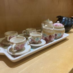 Cutely painted teaset