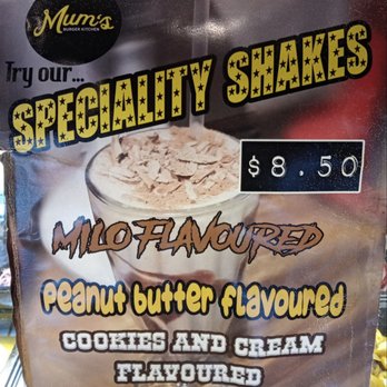 Mums Burger Kitchen - Speciality Shakes. - Burgers Near Me - Boronia, VIC Mums Burger Kitchen - Speciality Shakes. - Burgers Near Me - Boronia, VIC