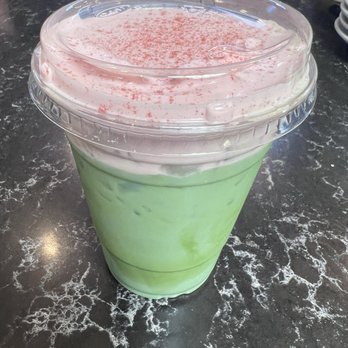 MoonGoat Coffee Roasters - Strawberry Brûlée Matcha... so delicious!!! - Coffee Roasteries Near Me - Costa Mesa, California