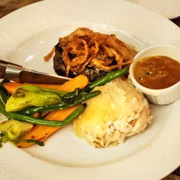 Alexander's Restaurant - Early Dining special, Sliced Tenderloin $43 for a two course dinner. - steak, food - Modern European Near Me - Naples, Florida