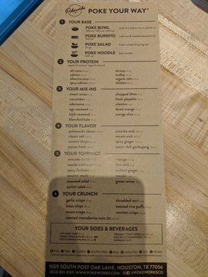 Menu photo 3 Pokeworks Houston, TX