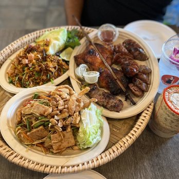 Nok’s Kitchen - Nam (crispy rice), chicken, laos sausage, steak, papaya salad - Laotian Near Me - Westminster, California Nok’s Kitchen - Nam (crispy rice), chicken, laos sausage, steak, papaya salad - Laotian Near Me - Westminster, California