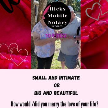 Hicks Mobile Notary Services - Couple married by Teresa in Ridgeland, SC - Notaries Near Me