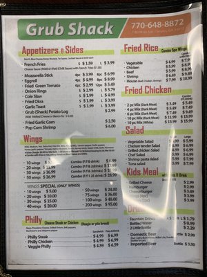 Menu photo 6 Grub Shack Conyers, GA