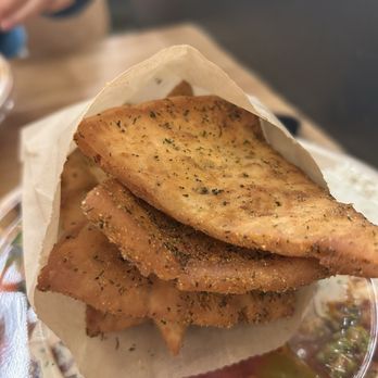 CAVA - garlic pita chips - Mediterranean Near Me - Pasadena, California