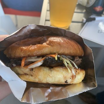 Lawrence Barbecue - Texas Style Brisket Sandwich - Barbeque Near Me - Cary, North Carolina