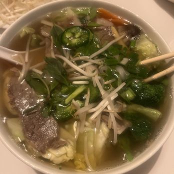 Basil and Mint Vietnamese Cafe and Bar - Pho lean brisket and marbled brisket - Vietnamese Near Me - Camarillo, California