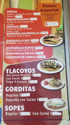 Menu photo 2 Tacos El Kiko Fremont, CA Menu photo 2 Tacos El Kiko Fremont, CA