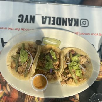150-03 Restaurant Corp Dba Kandela - Chicken tacos with guacamole added - Mexican Near Me - Park, New York