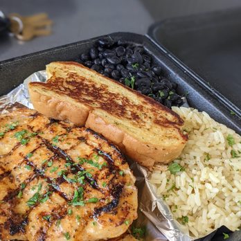 S2 Express Grill - Grilled chicken plate, rice, black beans and garlic bread...YUUUUMM - Seafood Near Me - Orland Park, Illinois S2 Express Grill - Grilled chicken plate, rice, black beans and garlic bread...YUUUUMM - Seafood Near Me - Orland Park, Illinois
