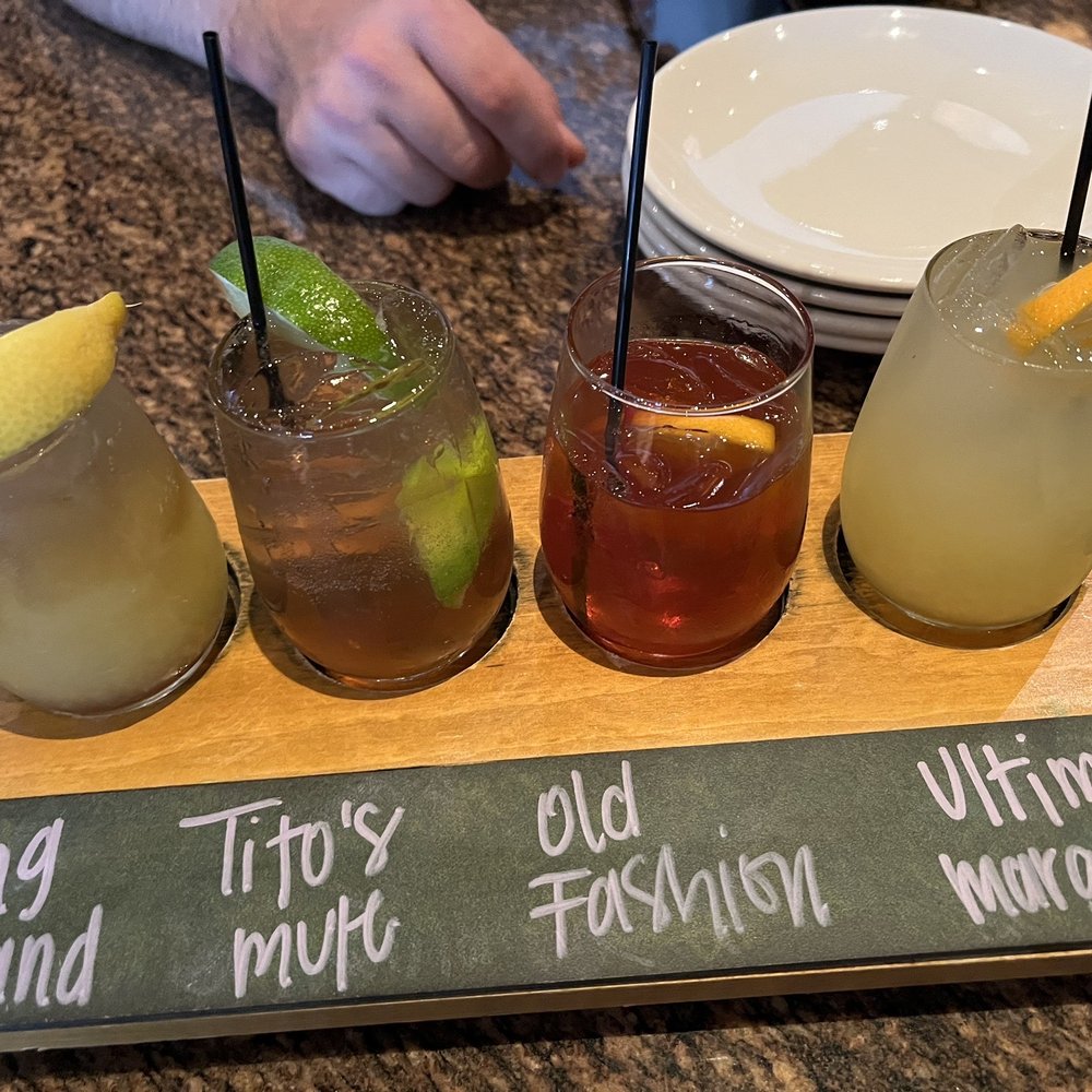 BJ's Restaurant & Brewhouse - Cocktail flight, OMG that old fashioned! - New American Near Me - Florence, Kentucky BJ's Restaurant & Brewhouse - Cocktail flight, OMG that old fashioned! - New American Near Me - Florence, Kentucky
