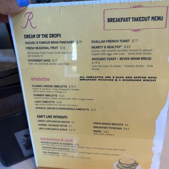 Rachel's Fire Island - Breakfast menu - Bakeries Near Me - Ocean Beach, New York Rachel's Fire Island - Breakfast menu - Bakeries Near Me - Ocean Beach, New York