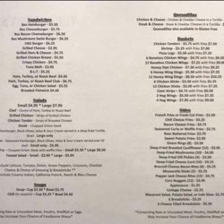 The Downey's - Menu Pg. 2/2