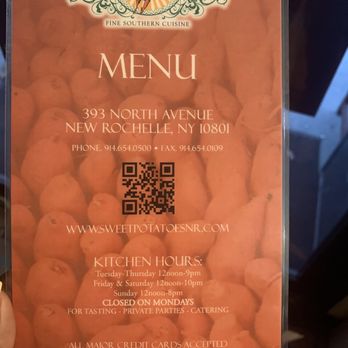 Sweet Potatoes Restaurant - Menu - Southern Near Me - New Rochelle, New York