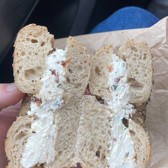 Sidedoor Bagel - Everything bagel with a bacon scallion schmear - Bagels Near Me - Indianapolis, Indiana