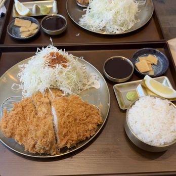 Jungdon Katsu - Bottom- Deungshim Katsu. Top- Anshim Katsu. - Japanese Near Me - Emeryville, California