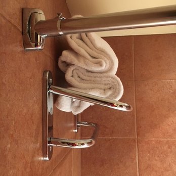 Hidden Ridge Resort - Towel rack falling off the wall into the shower - Resorts Near Me - Banff, Alberta