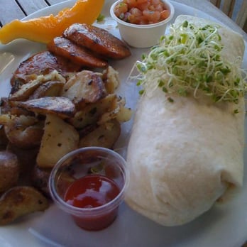 Island Lava Java - Breakfast Burrito with Portugese Sausage and Potatoes - American Near Me - Kailua Kona, Hawaii Island Lava Java - Breakfast Burrito with Portugese Sausage and Potatoes - American Near Me - Kailua Kona, Hawaii