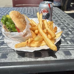 Burger and fries basket Burger and fries basket