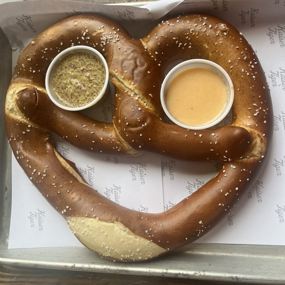 Kaiser Tiger - A pretzel that looks remarkably like E.T. - New American Near Me - Chicago, Illinois Kaiser Tiger - A pretzel that looks remarkably like E.T. - New American Near Me - Chicago, Illinois