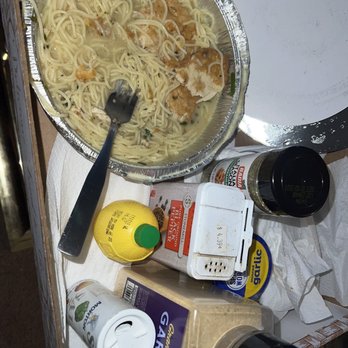 Romeo's Restaurant & Pizza - a pan of spaghetti with shrimp - Italian Near Me - Jamesburg, New Jersey