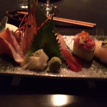 Aqua - Sweet prawn, Hokkaido scallop with caviar sushi, fatty salmon, minced fatty tuna and salmon roe sushi, - Japanese Near Me - Hong Kong, HK Aqua - Sweet prawn, Hokkaido scallop with caviar sushi, fatty salmon, minced fatty tuna and salmon roe sushi, - Japanese Near Me - Hong Kong, HK