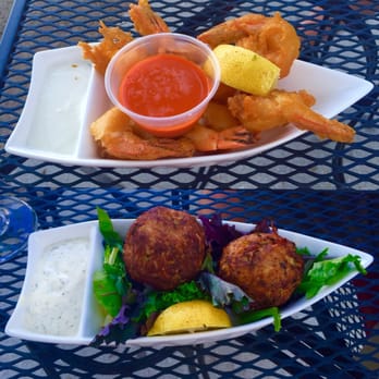 The Waterfront Cafe - My boats were full of Coconut Shrimp & Crab Cake... Delish!!!! - Sandwiches Near Me - Chicago, Illinois The Waterfront Cafe - My boats were full of Coconut Shrimp & Crab Cake... Delish!!!! - Sandwiches Near Me - Chicago, Illinois