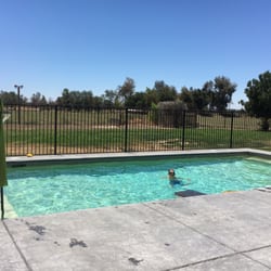 Valley Pool & Spa - Now...looking great after weekly treatments of a metal remover and finally figuring out how to keep it chlorinated without staining.