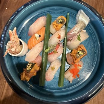 Haruka Sake and Sushi - 12 Monkey mixed premium nigiri - Sushi Bars Near Me - Pasadena, California Haruka Sake and Sushi - 12 Monkey mixed premium nigiri - Sushi Bars Near Me - Pasadena, California