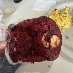 Red velvet muffin