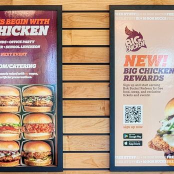 Big Chicken - Signage inside the restaurant (6/6/24) - Fast Food Near Me - Shoreline, Washington