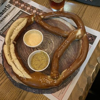 Wild Bear Tavern - Pretzel appetizer. Delicious but the cheese sauce was served cold. - Breakfast & Brunch Near Me - Pigeon Forge, Tennessee