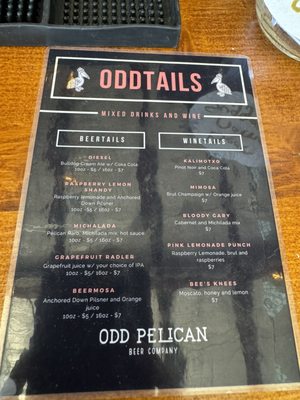 Menu photo 1 Odd Pelican Beer Company Freeport, FL