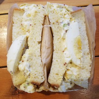 Bibble & Sip - The egg salad sandwich is as scrumptious as it looks! - Coffee & Tea Near Me - New York, New York