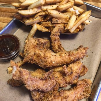 Roots Chicken Shak - Duck fat fries and chicken strips. - Southern Near Me - Plano, Texas