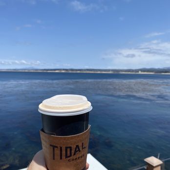 Tidal Coffee - Large mint latte - Cafes Near Me - Monterey, California