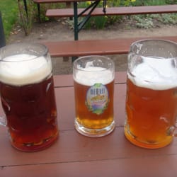 Meierei - Spezial on the left, Helles on the right.