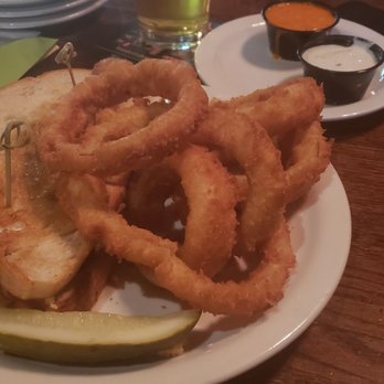 Foothills Brewing - Smoked gouda pimento cheese and onion rings! - American Near Me - Winston Salem, North Carolina Foothills Brewing - Smoked gouda pimento cheese and onion rings! - American Near Me - Winston Salem, North Carolina