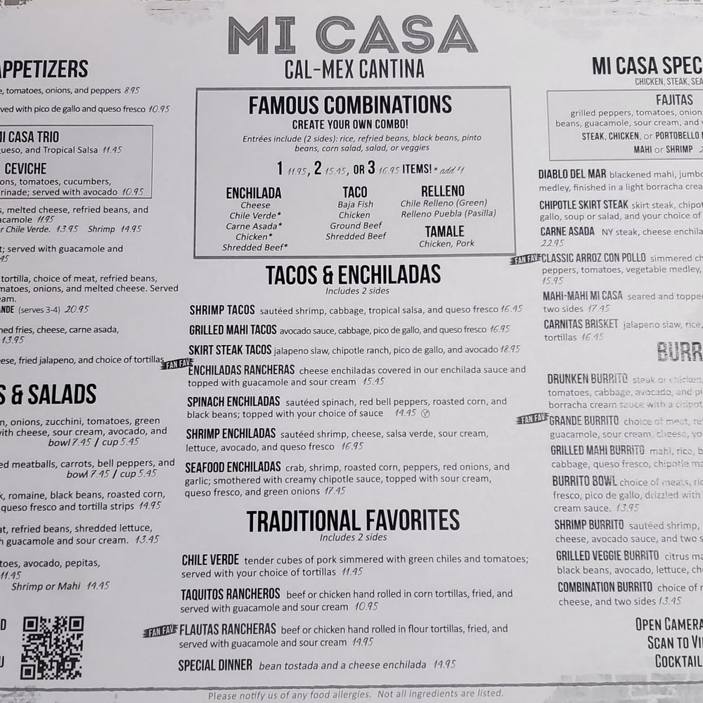 Mi Casa - Menu - Mexican Near Me - Costa Mesa, California Mi Casa - Menu - Mexican Near Me - Costa Mesa, California