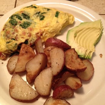 Garden Cafe - Spinach, bacon, Swiss omelette - Breakfast & Brunch Near Me - Dallas, Texas Garden Cafe - Spinach, bacon, Swiss omelette - Breakfast & Brunch Near Me - Dallas, Texas