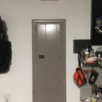 All About Electric - New panel 100 to a 200 amp with a emergency light added for power outages - Electricians Near Me All About Electric - New panel 100 to a 200 amp with a emergency light added for power outages - Electricians Near Me