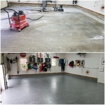 Superior Epoxy Flooring - a garage floor with epoxy - Flooring Near Me Superior Epoxy Flooring - a garage floor with epoxy - Flooring Near Me
