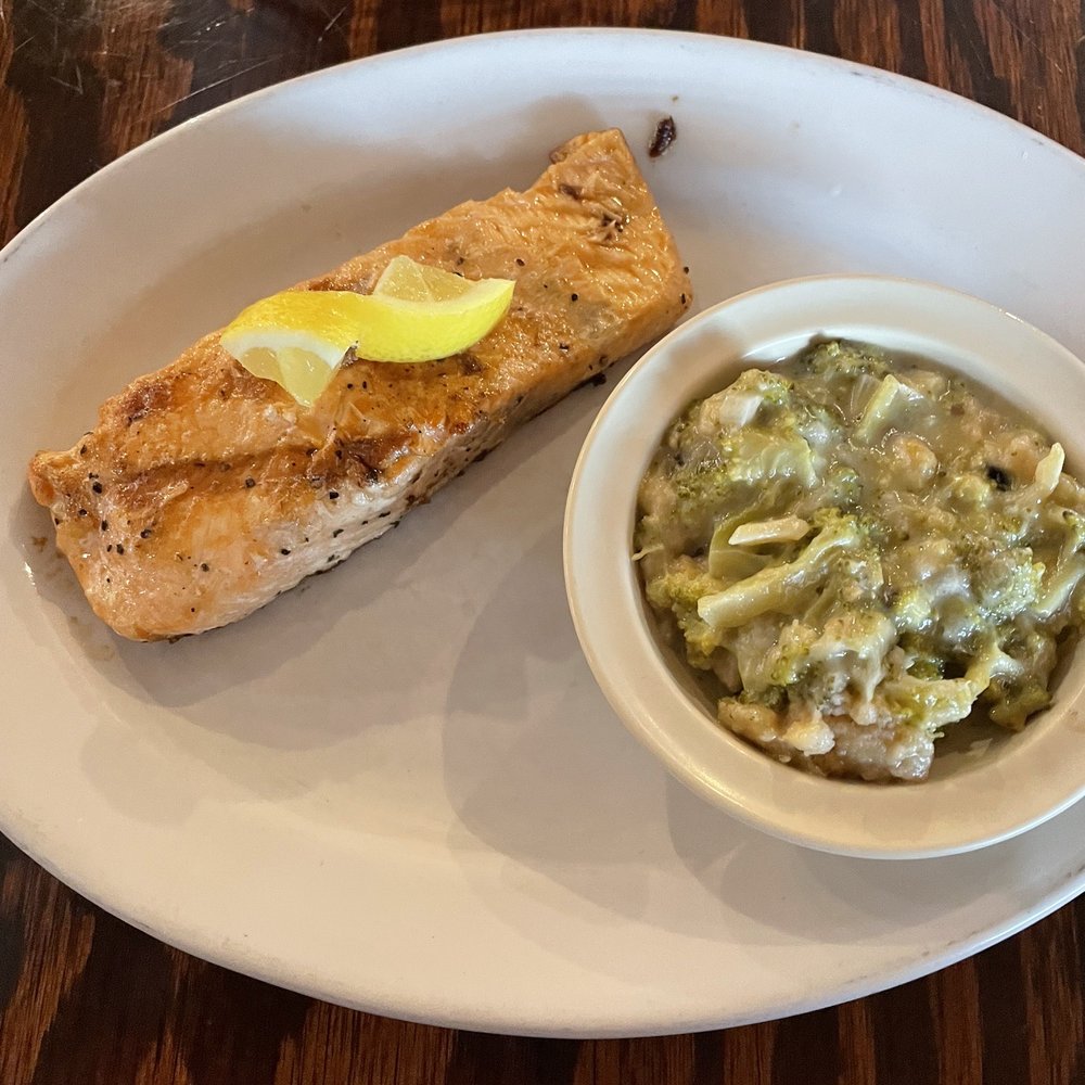 The Boondocks - Salmon and cheese broccoli - American Near Me - Anderson, South Carolina The Boondocks - Salmon and cheese broccoli - American Near Me - Anderson, South Carolina