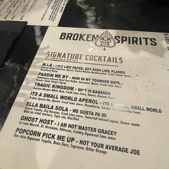 Broken Spirits-Anaheim - Signature cocktails - Cocktail Bars Near Me - Anaheim, California